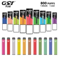 Authentisches GST-Plus-Einweg-Pod-Gerät-Kit 650mAh Batterie Vape 800 Puffs vorgefüllt 3.2ml Vape Pen vs lio Biene Bomb Biest