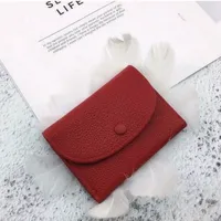 New high quality leather wallet women&#039;s Wallet Pink card case classic business card holder lady purse small Envelope bag12*8*3cm