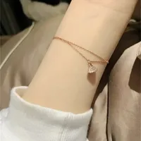 2022 New Classic Fashion Designer Gemstone Bracelet Designers Jewelry Scalloped Pendant with High-end Gift Packaging Box Brand Chain 2y79