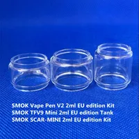 Smok Vape Pen V2 TFV9 Mini Bag Scar-Mini 2ML EU TPD Edition Kit Bubble Glass Tube Bulb Fatboy Extension 5ml