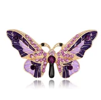 큰 나비 브로치 여성 2 색 곤충 결혼식 캐주얼 브로치 핀 선물