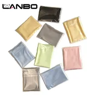LANBO Packaging indépendant 15x15cm Lentille Vêtements Clean Tissu Microfibre Sunglasses Lunettes de soleil Verres Caméra Verres Duster Wipes 201021