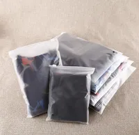2021 Resellable Bolsas de embalaje transparente ácido Etch Plastic Zip K Bags Shirts Sock Ropa interior Organizador Bolsa 16 Tamaños