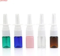 Bottiglia di plastica nasale della foschia della nebbia nasal vuota dell animale domestico variopinto di 5ml, bottiglia del naso cosmetico SN467Shipping