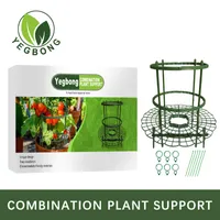 Gratis frakt YEGBONG OEM ODM Övriga trädgårdsredskap Växtfrukt och grönsaksupport Fast formstöd Stapelring Plastbur