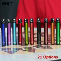 Authentic IGET Shion Disposable Pod Device Kit 600 Puffs 400mAh Battery 2.4ml Prefilled Cartridge Vape Pen 3PCS/PACK 21 Options to AU