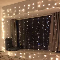 Marca 300-LED Whol White String Luzes Românticas Casamento De Natal Ao Ar Livre Decoração Cortina Alta Qualidade Luz