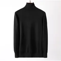 2021 FW Winter New Turtleneck мужская свитер мода высокого качества с длинным рукавом вязаные мужчины тонкие теплые свитеры пуловер