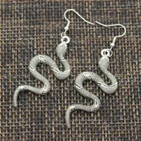 Trendy Vintage Schlangenform baumeln Ohrringe für Frauen Mädchen Retro Drop Ohrringe Nette Kleine Objekt Ohrring Schmuck