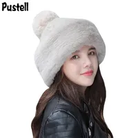 Knitted Hat Women Winter Soft Keep Warm Beanies Female Plus Velvet Fashion Pompom Knit Cap Outdoor Casual Skullies 220124