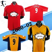 2000 02 home Retro Soccer Jerseys Away Shirt Fowler Gerrard Carragher Redknapp Murphy Heskey Owen Berger 00 01 Classic football Shirt