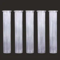 Cartridges Packaging Tubes 0.5ml 1ml Plastic Tube Clear Childproof For Cartridge Vape Pen PP pre roll 72mm Tube Containers DHL Free