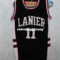 Monta Ellis # 11 Lanier High School Retro Top Basketball Jersey Negro Personaliza cualquier número de tamaño y nombre de jugador XS-6XL Chalt Jerseys Chaleco camiseta
