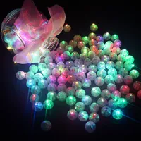 100 pcs / lot rond ballon LED ballon lumières mini flash lampes pour la lanterne de mariage de mariage de mariage blanc, jaune, rose t200624