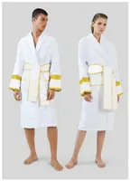 Designer di lusso Uomini Casali Casellaio Stile Classic Style Moda Donna Accappatoio manica lunga Nightwear Sexy Gown Unisex Sleepwear Sleepwear Nero Bianco Pink