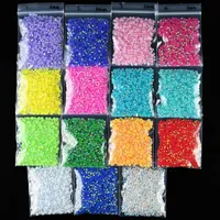 Nail Art Decorations 1000pc/Bag 4mm Jelly Resin Accessries Flat-Back AB Color Crystal Strass 3D Charms Gems Manicure Tc#083