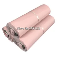 100Pcs 9 sizes Light Pink Courier Bag Self-Seal Adhesive Storage Bag Poly Plastic Envelope Mailer Postal Mailing Bags1