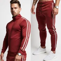 Mens Running Sportswear Sweatshirt/Sweatpants Trousers Gym Fitness Training Jackets Pants 2pcs/Sets Male Joggers Sports Clothing