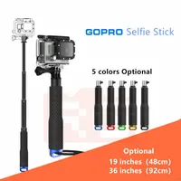 Universal utdragbar för Go Pro Stick Handheld Palo för Hero 5 4 6 7 3  3 2 1 SJ4000 Selfie Sticks Monopod Yi