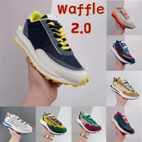 Fashion Waffle xsacai 2.0 Running Shoes para hombres Continuos de certonos brillantes Net Orange Blaze Night Maroon Midnight Spruce Villain Red Mens Sneakers Women Entrenadores