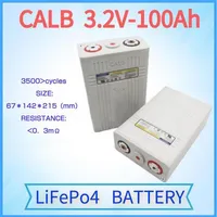 En uppsättning CALB CA100 3.2V 100AH ​​LIFEPO4 Uppladdningsbart Li-ion Batteri 12V 24V för RV / Sol / Energy Storage A495141263D329T