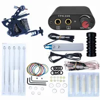 High Quality Complete Tattoo Kit for Beginners Power Supply & Needles Guns Set Small Configuration Machine Beauty Sets331t