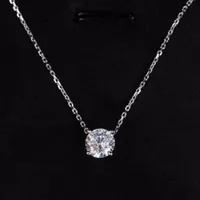 Lyxig kvalitet har stämpel hängsmycke halsband med en diamant för kvinnor och flickvän bröllop smycken gåva gratis frakt ps3544