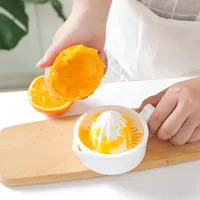 Citroen Orange Juicer Fruit Groente Handgeschakeld Squeezer Duurzaam Wit Keuken Gereedschap Familie Praktische Juicers Factory Direct Nieuwe Collectie 2 4HR F2