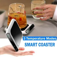 Almohadilla de calentamiento de temperatura constante de 55 ° inteligente, recordatorio de bebida inteligente, cálido de café para té USB portátil cálido