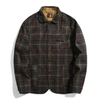 SauceZhan & Blends Suit Cargo Mens Coats and Jackets Winter Men Wool Coat LJ201110