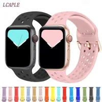 Sport Silicone strap for apple watch 42mm 38mm 44mm 40mm bracelet watchband correa pulseira iwatch series 6 se 5 4 3 7 45mm