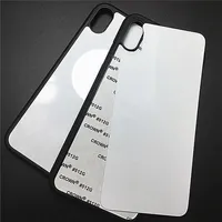 Capas telefônicas de transferência de calor em branco 2D Sublimation Case TPU + PC Capa para iPhone 12 Mini 11 Pro 7 8 8Plus xR XS Max com alumínio