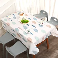 Huishoudelijke waterdichte olie-proof tafelkleed citroen aardbei patroon wassen Gratis PVC rechthoek cartoon tafellinnen hot koop 4 6BS J2