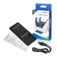 Dual Charging Dock Double Charger Cradle Charge Desktop 2 Bay Gampad Power Recharge for Sony PS5 Player Bluetooth Controllers075a38 a50