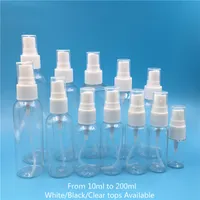 10 мл 20 мл 30 мл 50 мл 60 мл 100 мл 120 мл 200 мл четкие пластиковые распылительные бутылки пустые косметические парфюмерные водяные контейнер.