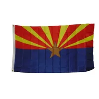 Stati Uniti America Arizona State Bandieres 3'x5'FT 100D Poliestere Outdoor Colore vivido Alta qualità con due grassini in ottone