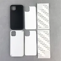 2D Sublimation TPU PC Phone Case Leerer Wärmeübertragungskoffer für iPhone 12 mini 11 pro max max 8 plus x xr xs mit Aluminiumeinsätzen DHL