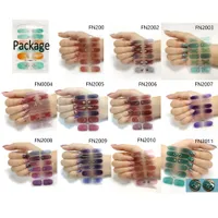 NAS008 3D Kryształ Paznokci Patch Szklany Nail Stickers Nails Folia Złota Suwak Shimmer Naklejki Do Klej Klej Starry Manicure DIY Dekoracji Zestaw