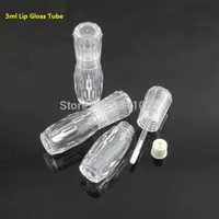 3ML clair Lip Gloss Tube Emballage vide bricolage en plastique diamant Bouteille cosmétique Lipgloss Container
