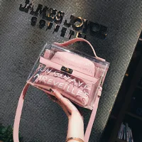 HBP Women Small Bag 2021 Fashion Transparent Child Mother Bags Korean Version Hand Messenger Shoulder Purse Simple Summer Handbags Wholesale Handbag