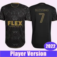 2022 Los Angeles Mens FC Player Version Soccer Jerseys BLESSING GINELLA CHICHO VELA ACOSTA Home Black Football Shirt MOON-HWAN Short Sleeve