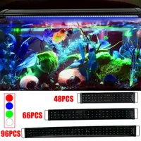 18W 66Leled Pull Spectrum Sea Coral Lamp Lamp 35.43 pollici Black Luminosità duratura (Adatto per 35.43-43.3inch Aquarium lungo)