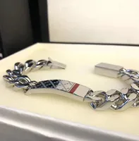 2020 Heißer Verkauf Kette Armbänder für Männer Frauen Titanstahl Armband Armreif Mode Silber Schmuck Liebhaber Geschenk (No Box)