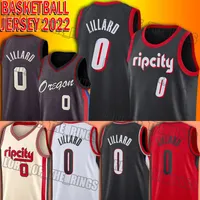Damian 0 Lillard Jersey Basketbol Ripcity 75th Yıldönümü Üniforması