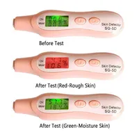 Facial Moisture Skin Oil Content Analyzer Tester Massager Detector Monitor Precision Digital LCD Display Personal Care Tool Choose213H