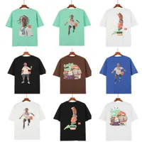 2021 망 디자이너 티셔츠 탑 QAULITY 티 블랙 티셔츠 캐주얼 여성 TRAVIS Scott Tee Print Tshirt Summer Mens 럭셔리 T 셔츠