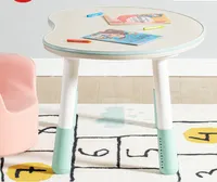 2021 Vendita calda per bambini Tavolini da tavola per bambini Graffiti Tavolo Tavolo Materiale di sicurezza di alta qualità Biancheria rosa BLUE