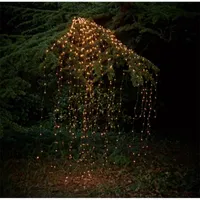 Outdoor LED Solar Lichter String Wasserfall Fee Eiszapfen Lichter 300 Lull-Weihnachtsbaum Licht für Urlaub Party Garten Dekoration 201023