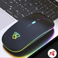 Mouse sem fio Bluetooth Recarregável Rato Sem Fio Computador Silencioso LED Back Light Luz Ergonômica Gaming Mouse para Laptop PC