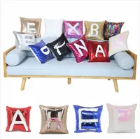 40x40cm Sublimation Magic Sequins Pillow Case DIY Blank Pillow Cases Personalized Customized Gift Bedding Supplies